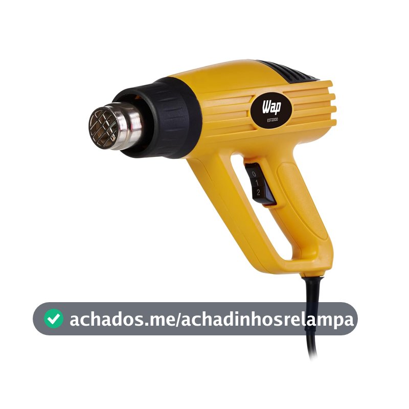 WAP Soprador Térmico Profissional EST 2000 com 2 Níveis de Calor e Base de Apoio 2000W 220V