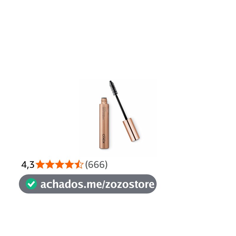 KIKO MILANO, New Luxurious Lashes Maxi Volume Brush Mascara, Rímel, Cor Preta