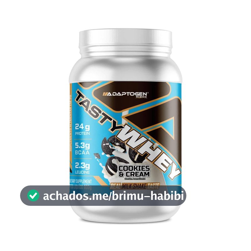 Tasty Whey (900g), Cookies & Cream., Adaptogen