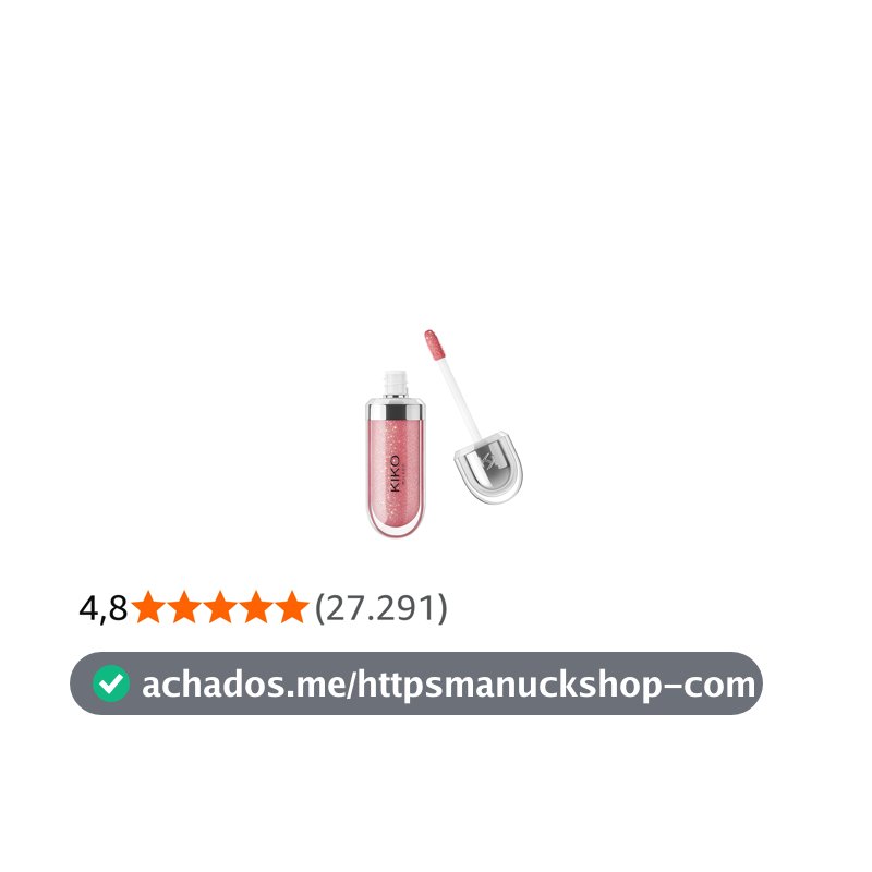 KIKO MILANO, 3D Hydra Lipgloss, Gloss Hidratante Para Os Lábios, Com Efeito 3D, Fórmula Com Extrato de Bidens