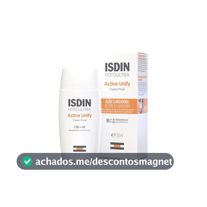 ISDIN Clareador Facial Foto Ultra Active Unify Sem Cor FPS 99-50ml