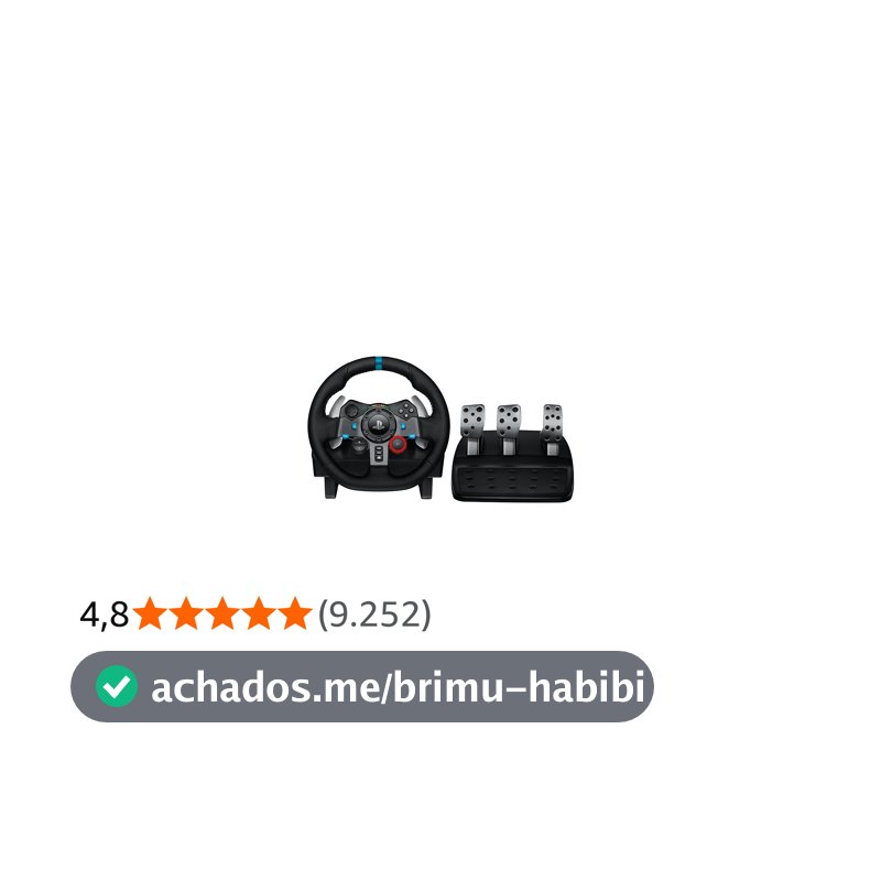 Volante e Pedais Logitech G29 Driving Force com Force Feedback para PS5, PS4, PS3 e PC