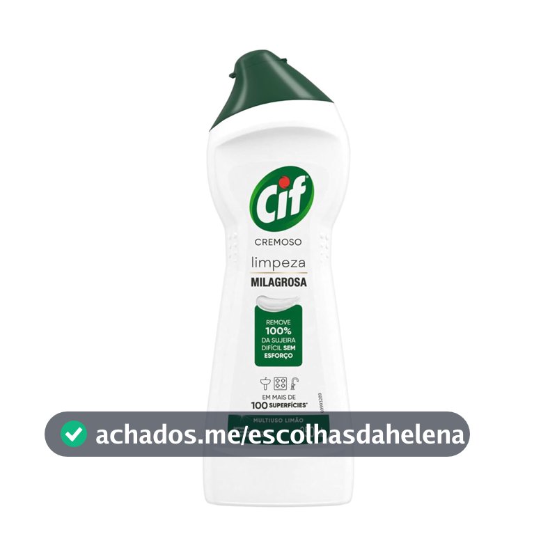 CIF Cremoso Limpeza Milagrosa Limão 250 ml