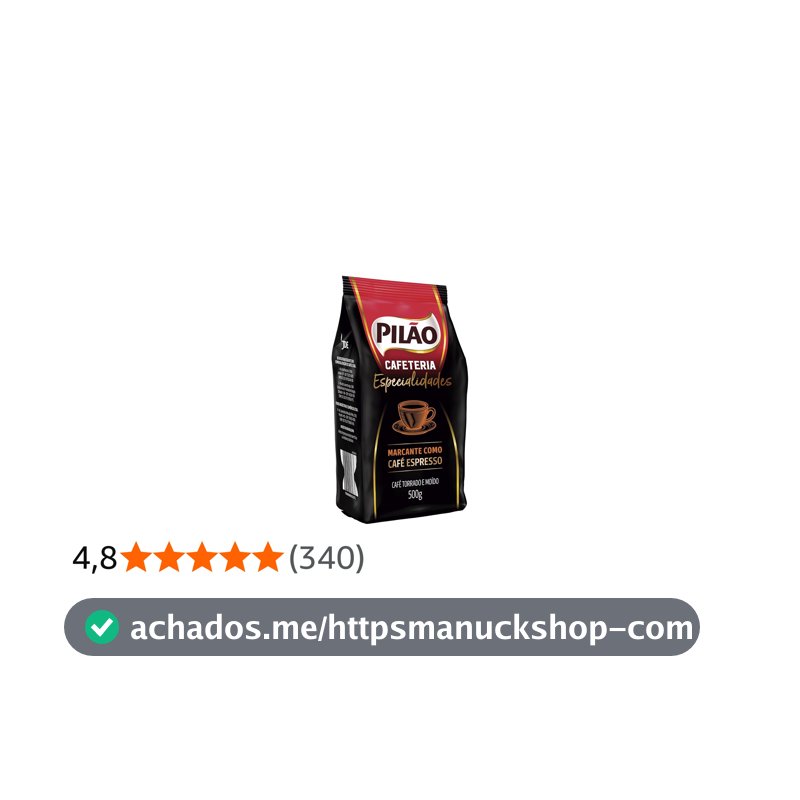 CAFE PILAO CAFETERIA ESPECIALIDADES ESPRESSO POUCH 500G
