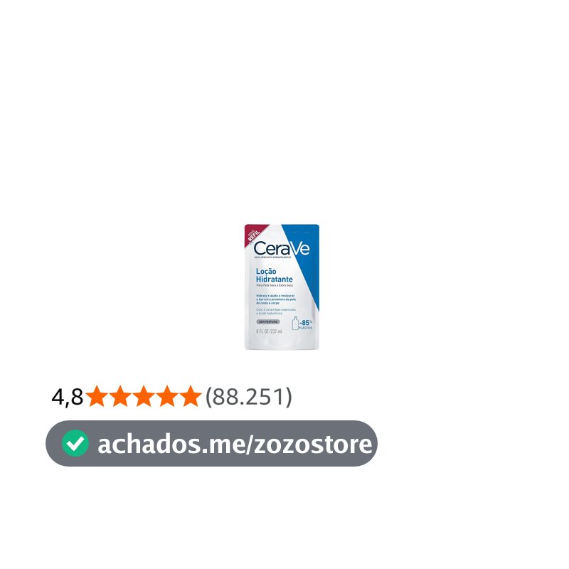 CeraVe, Loção Hidratante Corporal, com textura Fluida e Ácido Hialurônico
