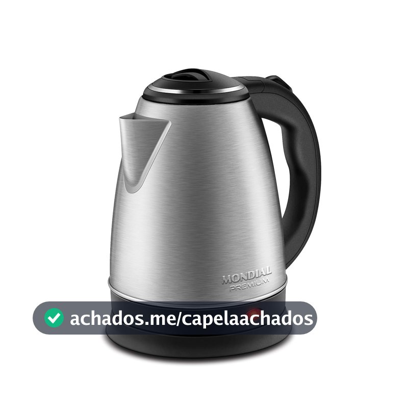 MONDIAL Chaleira Elétrica Pratic, Preto/Inox, 1200W, 220V - CE-06