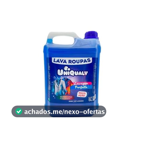 Lava Roupa Uniqualy Multi Ação Lavagem Perfeita Sabão Liquido 5L