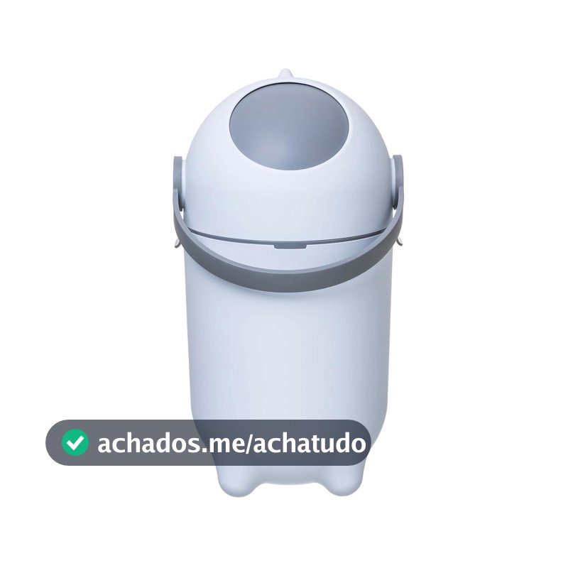Gato Panda - Lixeira Anti Odor Classic 10 Litros – Design Compacto e Higiênico, Fácil de Limpar, Ideal para Quartos de Bebê, Cozinhas