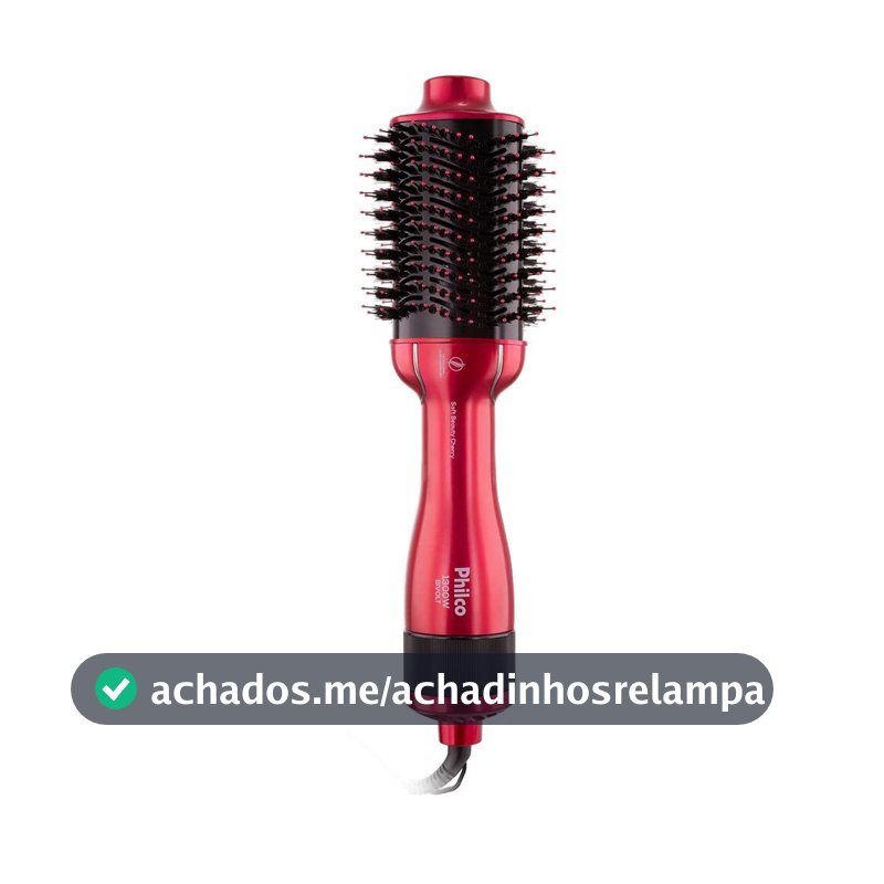 Philco Escova Secadora PEC13 4 em 1 Soft Beauty Cherry Bivolt Plástico ou liga de metal Rosa