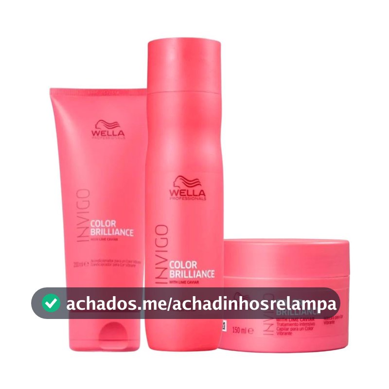 Kit Wella Pro Invigo Color Brilliance Trio (3 produtos)