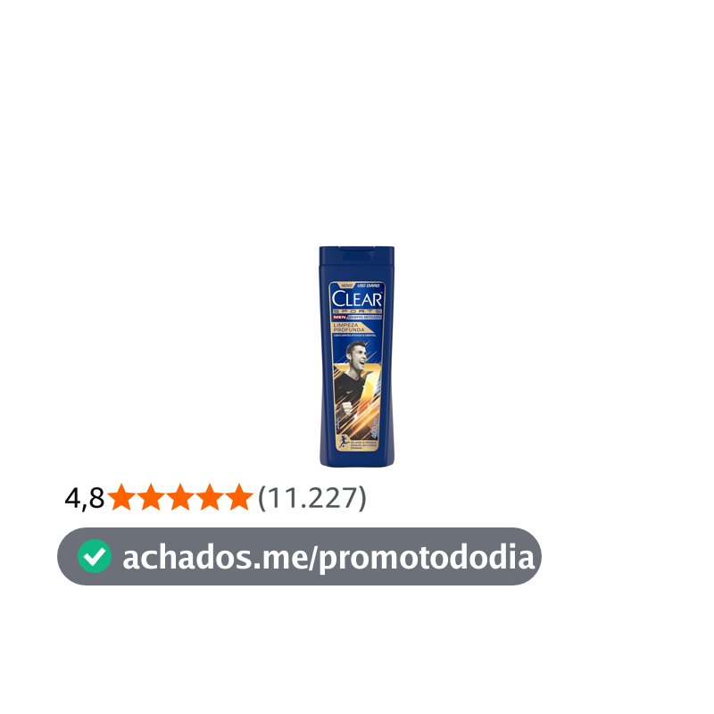 Clear Sports Men - Shampoo Anticaspa Limpeza Profunda 400Ml