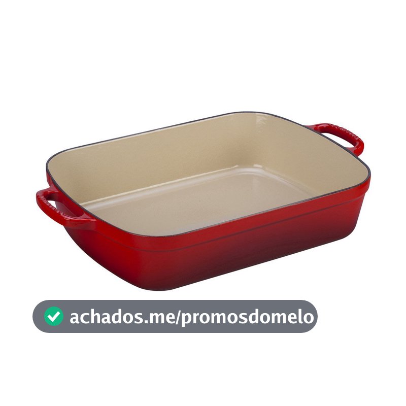 Le Creuset Assadeira Retangular 33cm Sig Vermelho