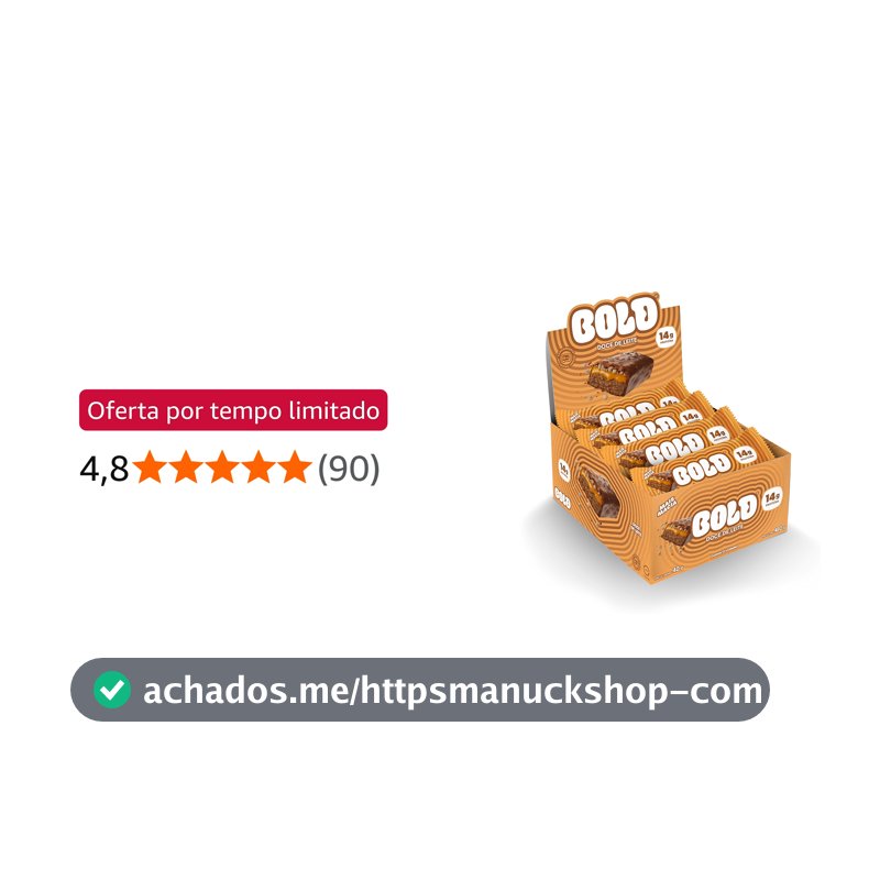 Bold Barra de Proteína Doce de Leite 40g (12 Unidades)
