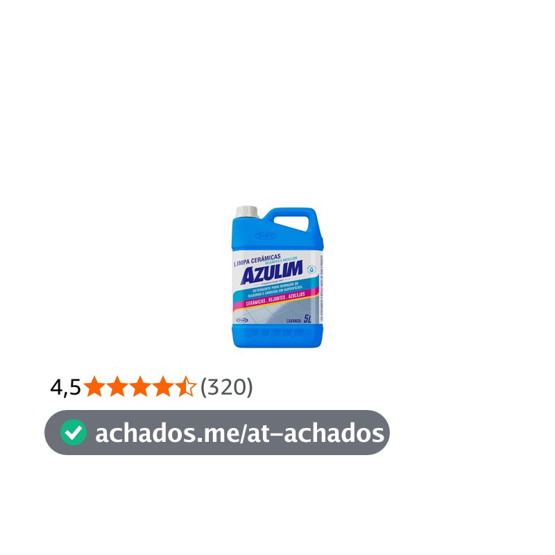Limpa Cerâmicas e Azulejos Azulim, 5L