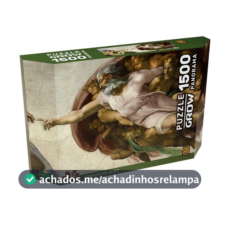 Quebra-cabeça P1500 Panorama Criação de Adão Grow
