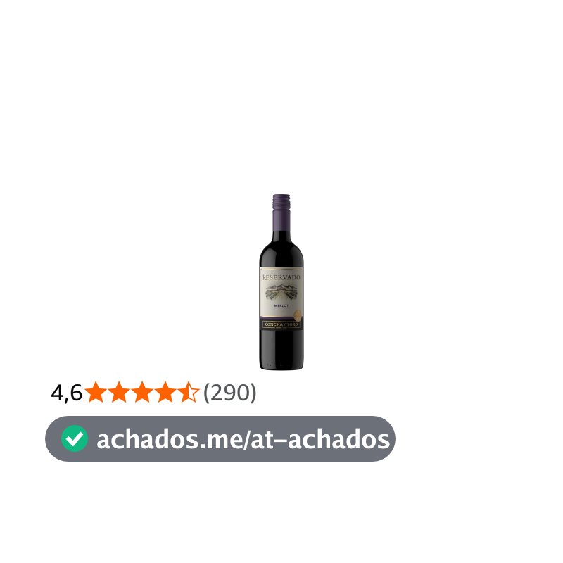 Concha y Toro Reservado Vinho Chileno Merlot 750ml