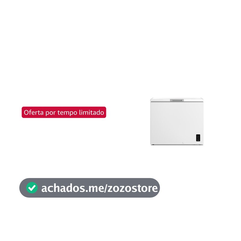 Freezer Horizontal Electrolux HB250 245 Litros Inverter 1 Porta Branco Bivolt