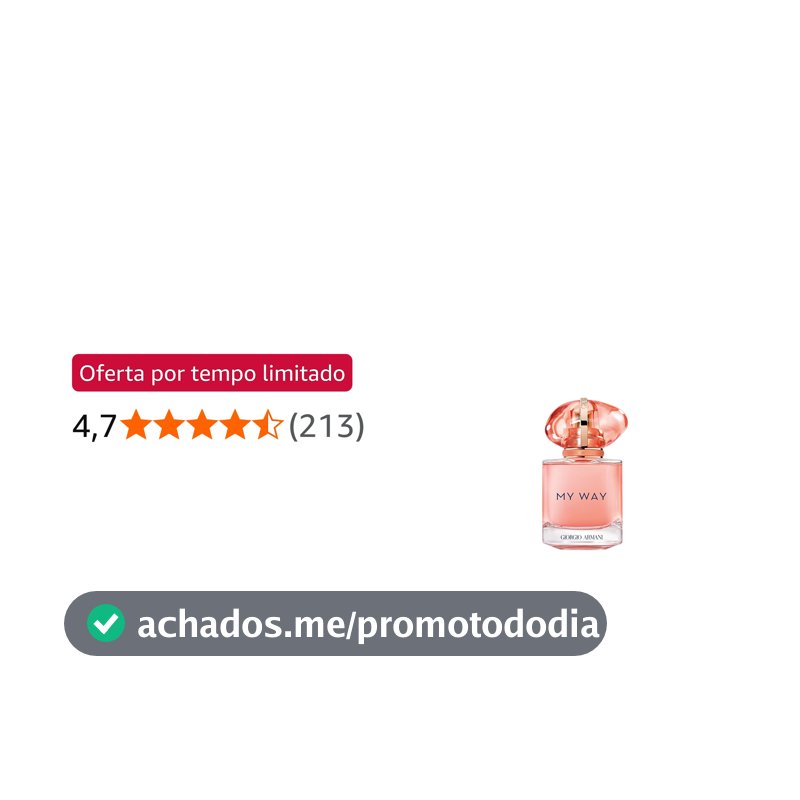 Armani Beauty, My Way Ylang Eau de Parfum, Giorgio Armani Perfume Feminino, Floral Frutado, Fragrância com Notas de Manga, Coco, Ylang Ylang e Almíscar