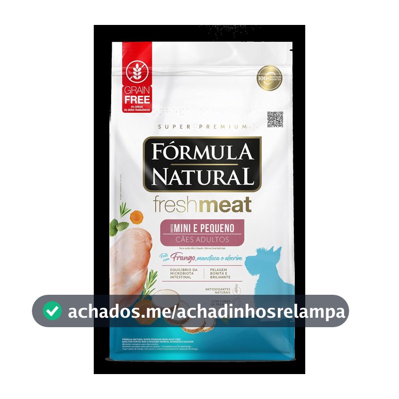 Fresh Meat Ração Para Cães Adulto de Pequeno Porte Sabor Frango, Mandioca e Alecrim 10,1kg