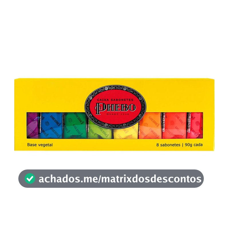 Kit Sabonete, PHEBO, Amarelo, 720g