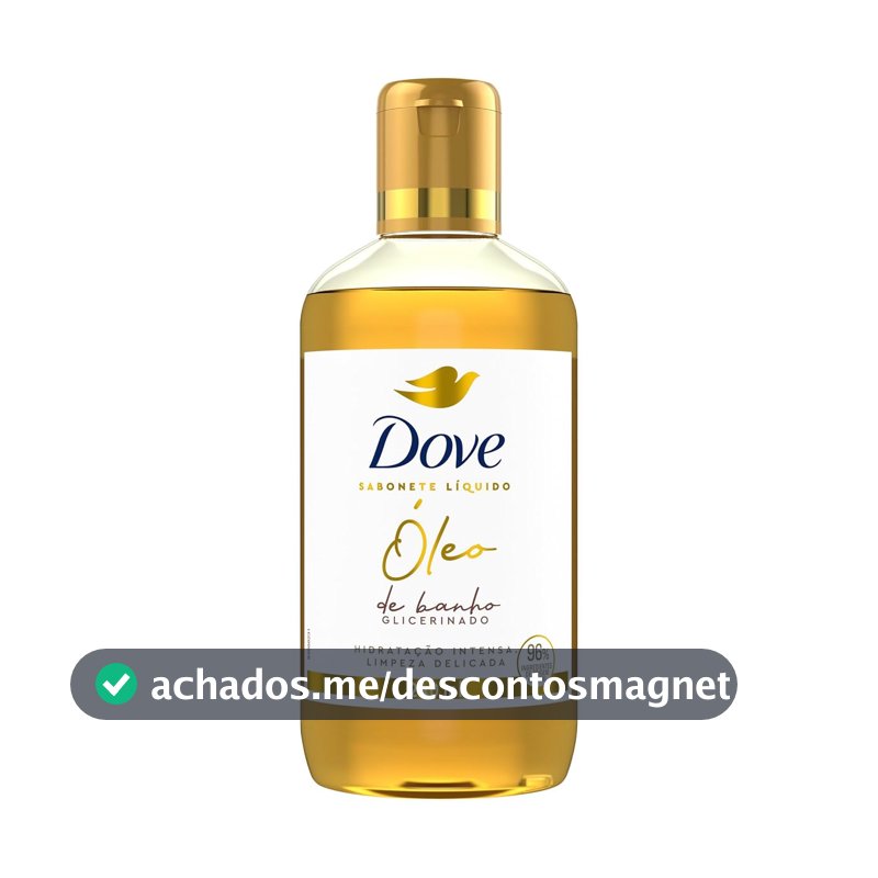 Dove Óleo de Banho Hidratação Intensa e Limpeza Delicada, Glicerinado com 96% Ingredientes de Origem Natural 240 ml