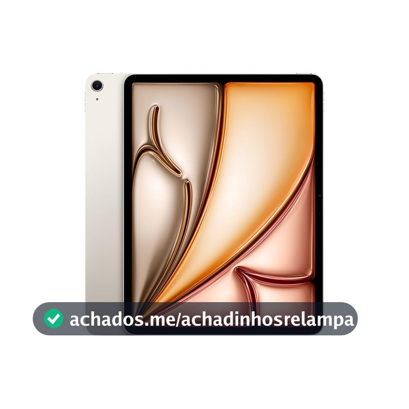 Apple 2025 iPad Air de 13 polegadas (Wi-Fi, 128 GB) - Luz das estrelas (M3)