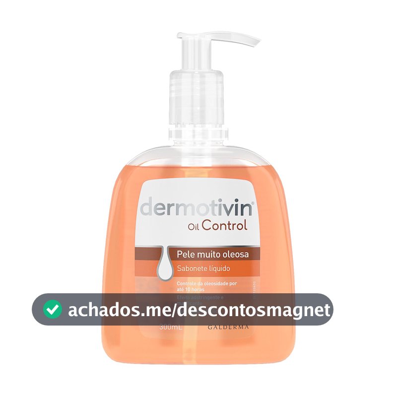 Dermotivin Oil Control Sabonete Liquido Pump 300 Ml, multi-colored