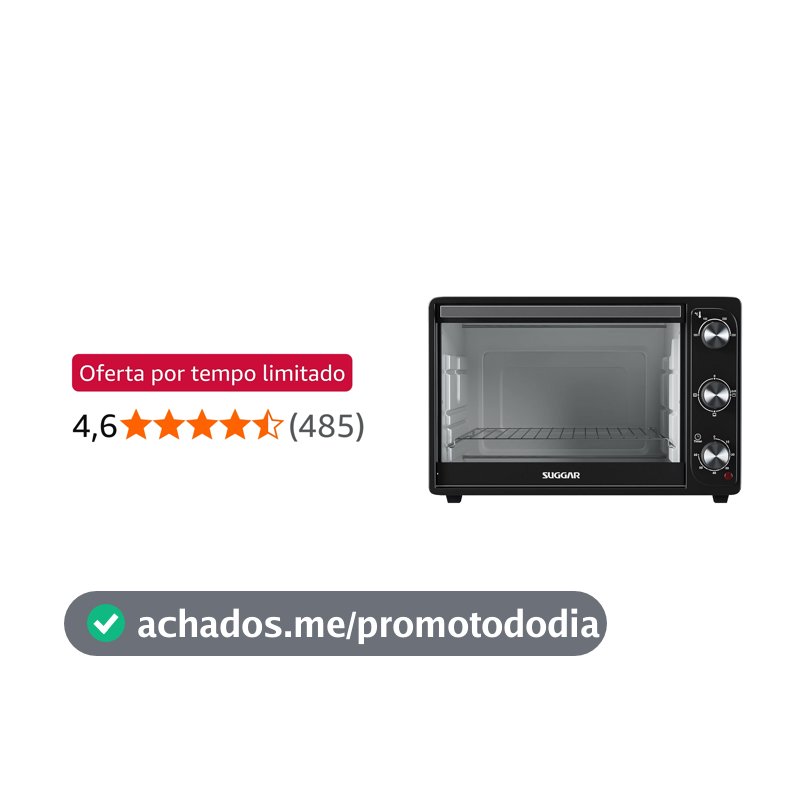 Forno Elétrico de Bancada 42L 220V Suggar Preto
