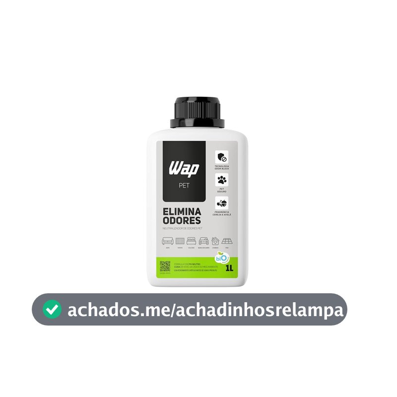 Eliminador de Odores Pet WAP Elimina Odores 1 Litro Líquido Cereja e Avelã