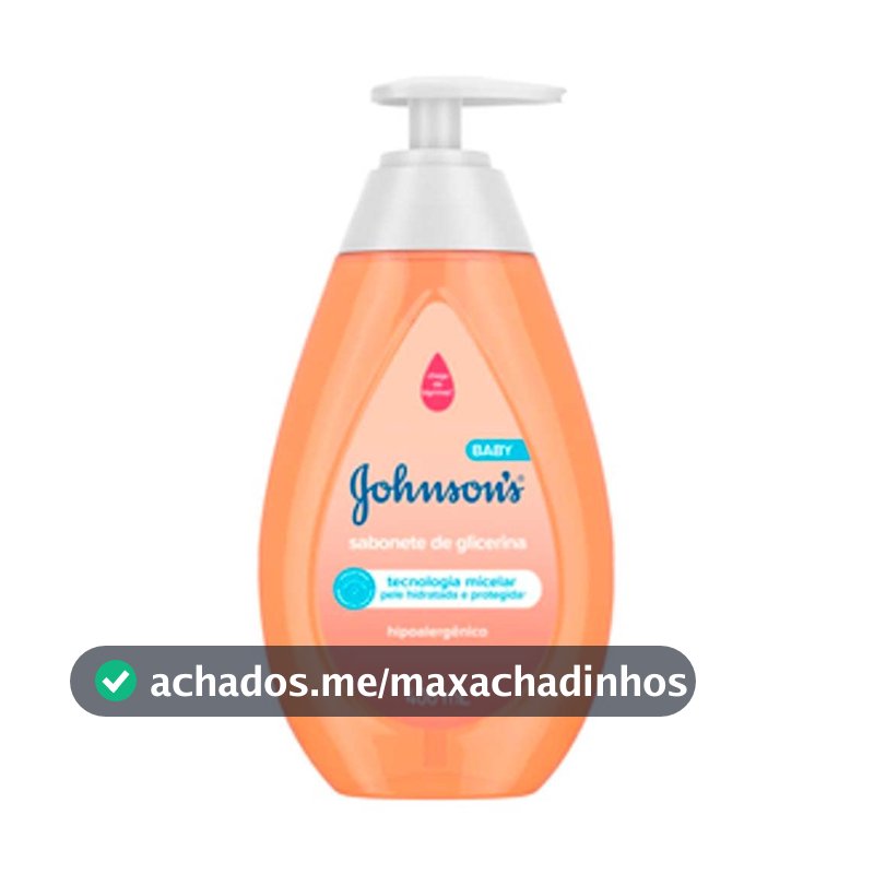Sabonete Líquido de Glicerina Johnson's Baby, Da Cabeça aos Pés, 400ml