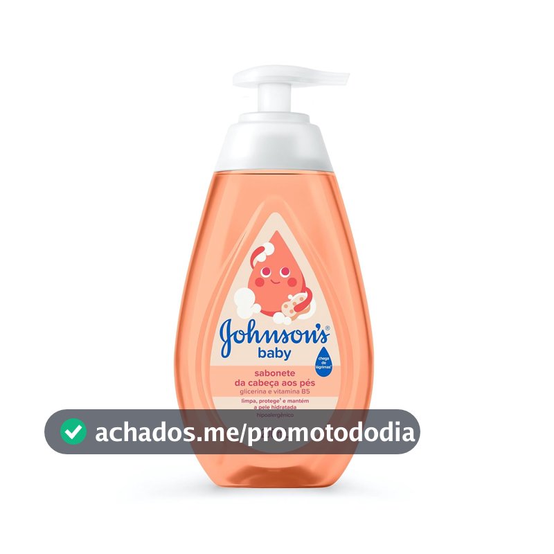 Sabonete Líquido de Glicerina Johnson's Baby, Da Cabeça aos Pés, 200ml