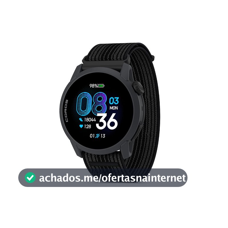 Relógio esportivo ultraleve COROS PACE 4 com GPS preciso, tela sensível ao toque AMOLED de 1,2", 19 dias de uso diário, monitor de frequência cardíaca, navegação, corrida, ciclismo