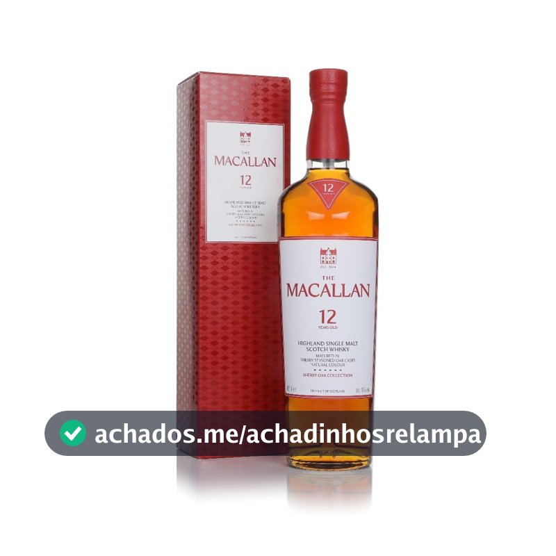 The Macallan Whisky Sherry Oak 12 Anos Single Malt 700ml