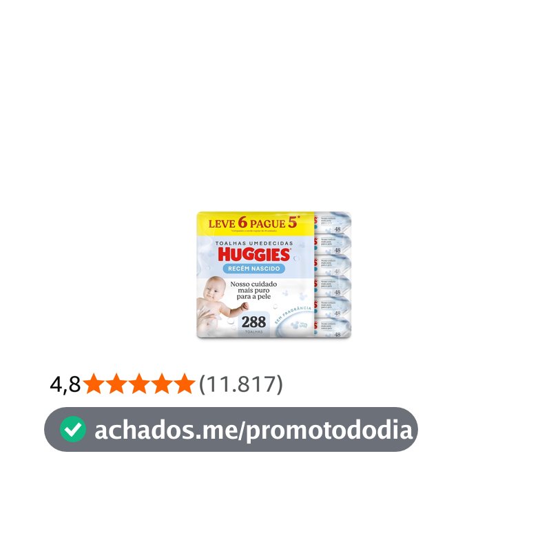 Lenços Umedecidos Huggies Recém-Nascido Sem Fragrância 6x48U