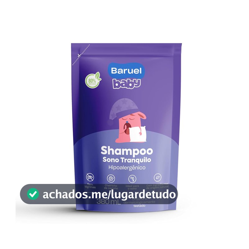 Shampoo Infantil Sono Tranquilo Refil 210ml – Baruel Baby