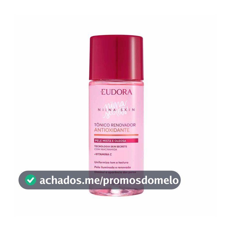 Eudora Niina Secrets Skin Tônico Renovador Antioxidante Vitamina C 7ml