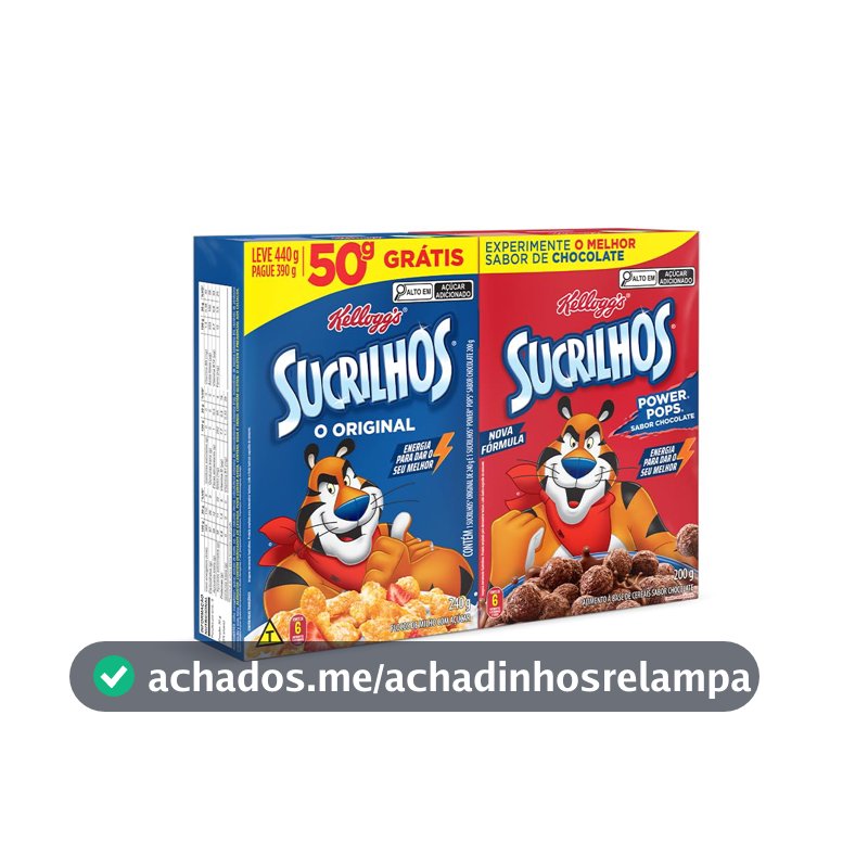 Duo Pack Sucrilhos Original 240g + Power Pops 200g Kellogg's