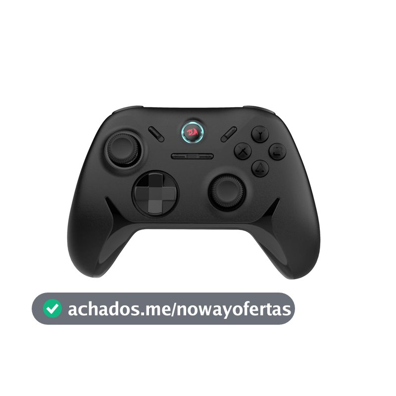 Redragon Controle Gamer Tophis G821 Gamepad Sem Fio 2.4GHz USB-C Analógicos e Gatilhos Hall Effect Compatível c/ PC e Xbox Preto