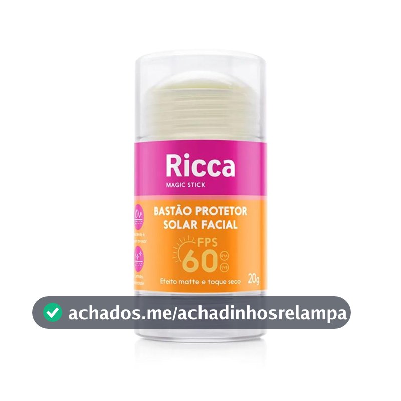 Ricca, Protetor Solar em Bastão, FPS60