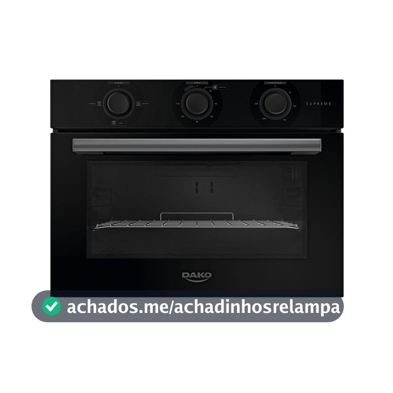 Forno de Embutir Elétrico Dako Supreme 52 L Analógico Preto - 127V