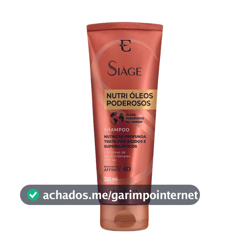 Eudora Siàge Nutri Óleos Poderosos Shampoo 250ml