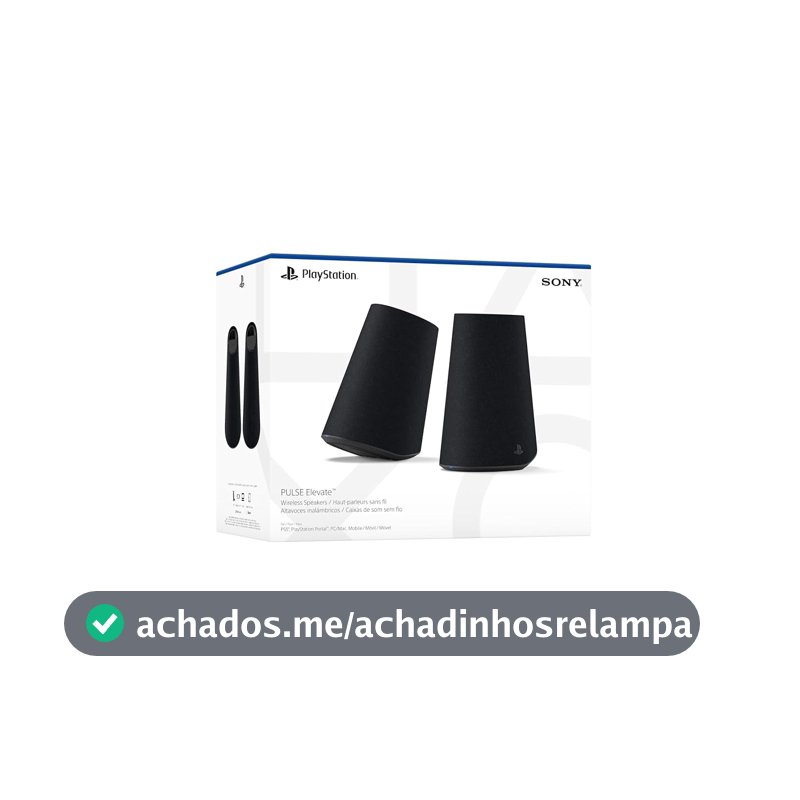 Alto-falantes sem fio PlayStation PULSE Elevate™ - Midnight Black