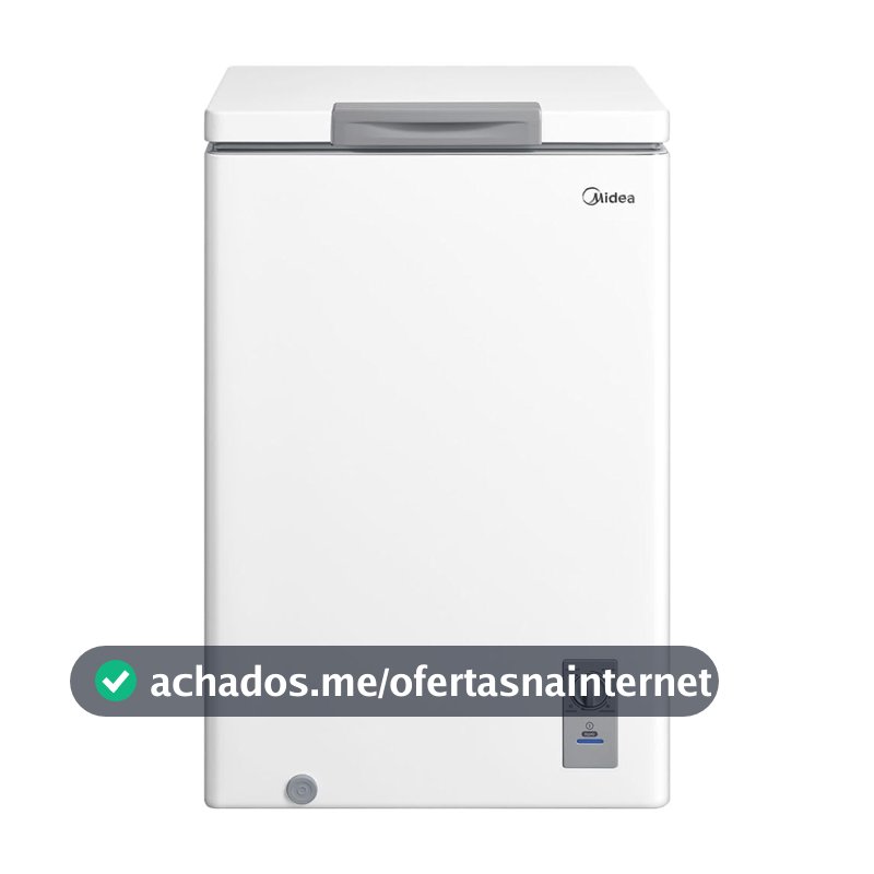 Freezer Horizontal 100L Inverter Bivolt Branco Midea
