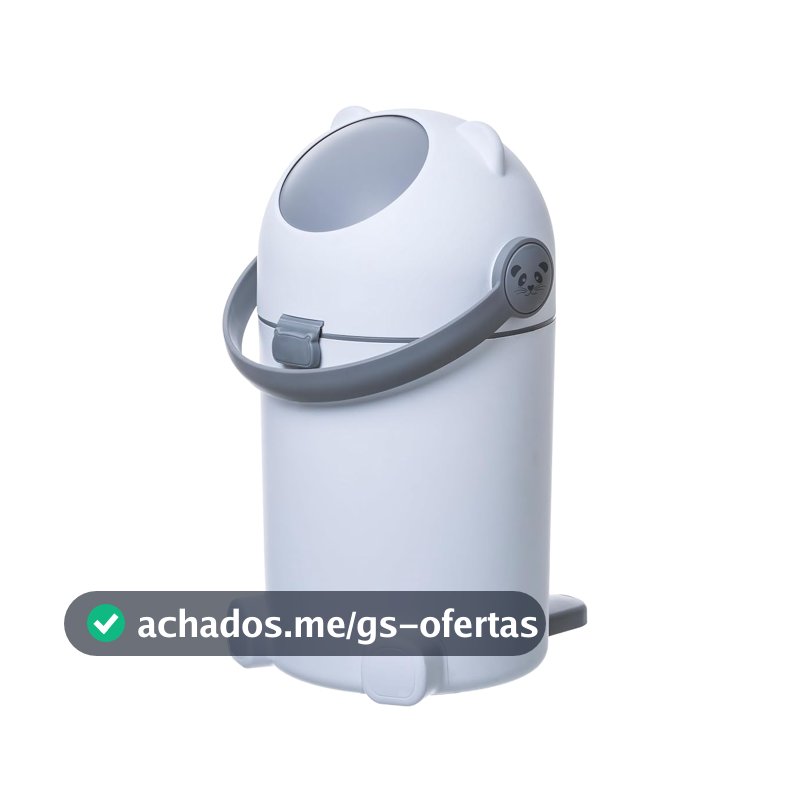 Gato Panda - Lixeira Anti Odor Easy Max 10 Litros – Design Compacto e Higiênico, Fácil de Limpar, Ideal para Quartos de Bebê, Cozinhas
