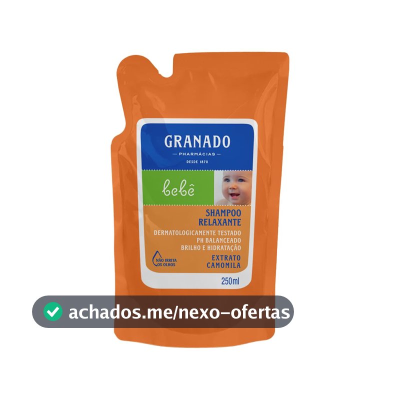 Granado Refil Shampoo Bebê, Camomila, 250ml