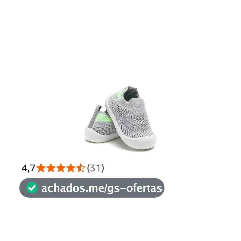 Tênis Sapatinho Meia Infantil Antiderrapante para Primeiros Passos, Bebê 0-36 Meses, Malha Flexível, Ultra Leve 28g, Unissex, Cinza, Azul, Amarelo ou Rosa
