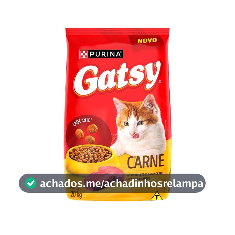 Ração Gatos Adultos GATSY Carne 20kg
