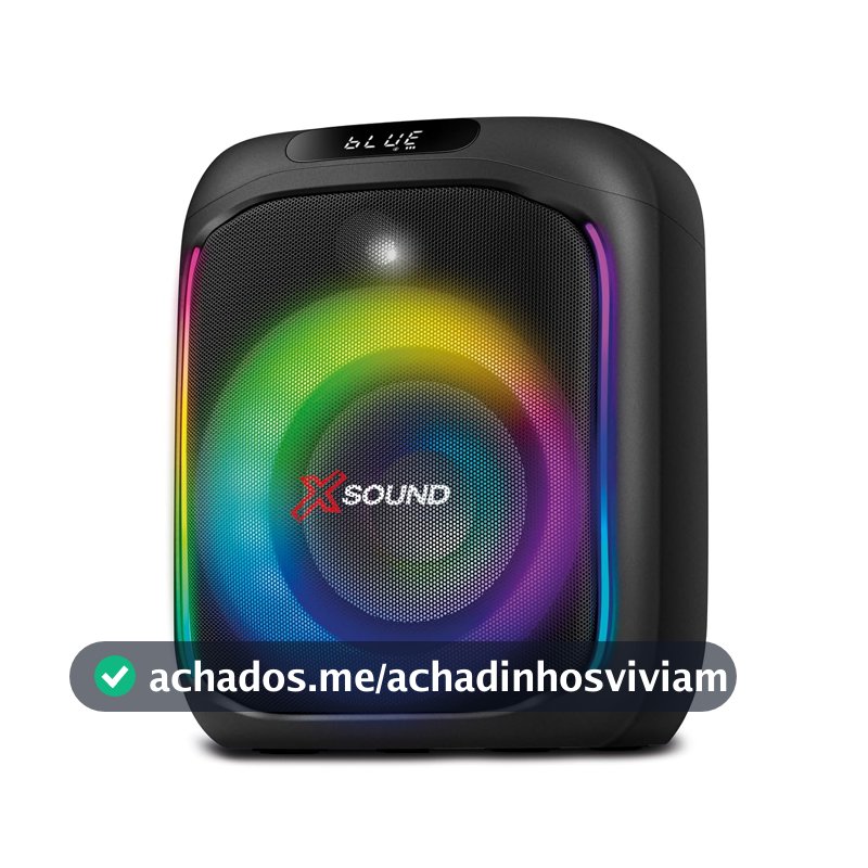 MONDIAL Caixa de Som Party Box, Luzes Multicores, Bluetooth, 350W RMS, TWS - PBX-350