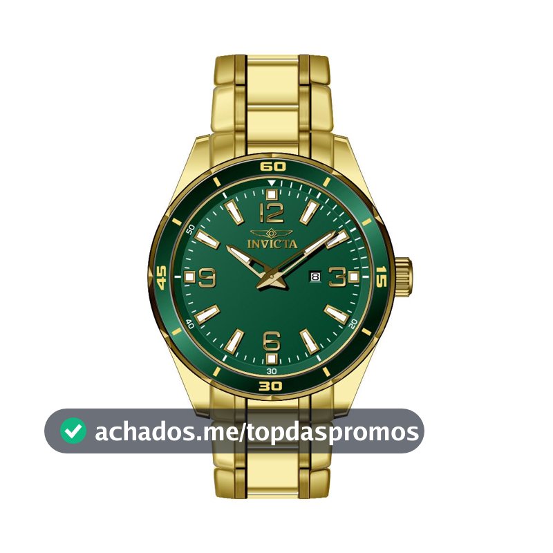Invicta Relógio Masculino Pro Diver 44 mm Aço Inoxidável Quartzo, Dourado (Modelo: 46675), Dourado, Tendência