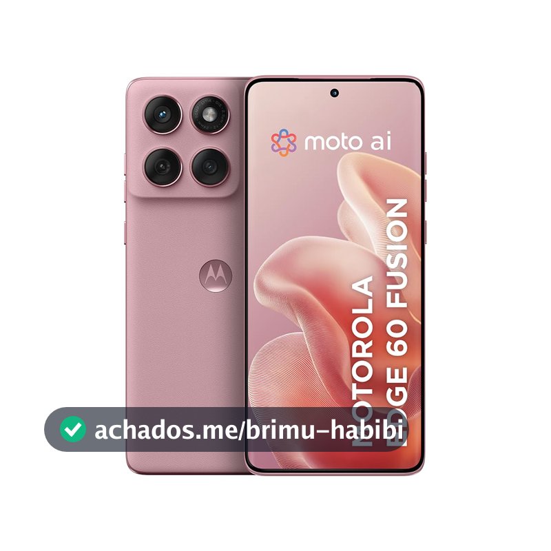 Smartphone Motorola Edge 60 Fusion 5G - 256GB 8GB RAM+8GB Ram Boost 50MP Sony AI Camera IP68 NFC - Rosa